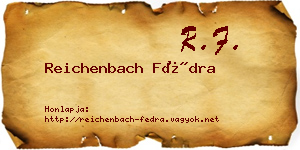 Reichenbach Fédra névjegykártya